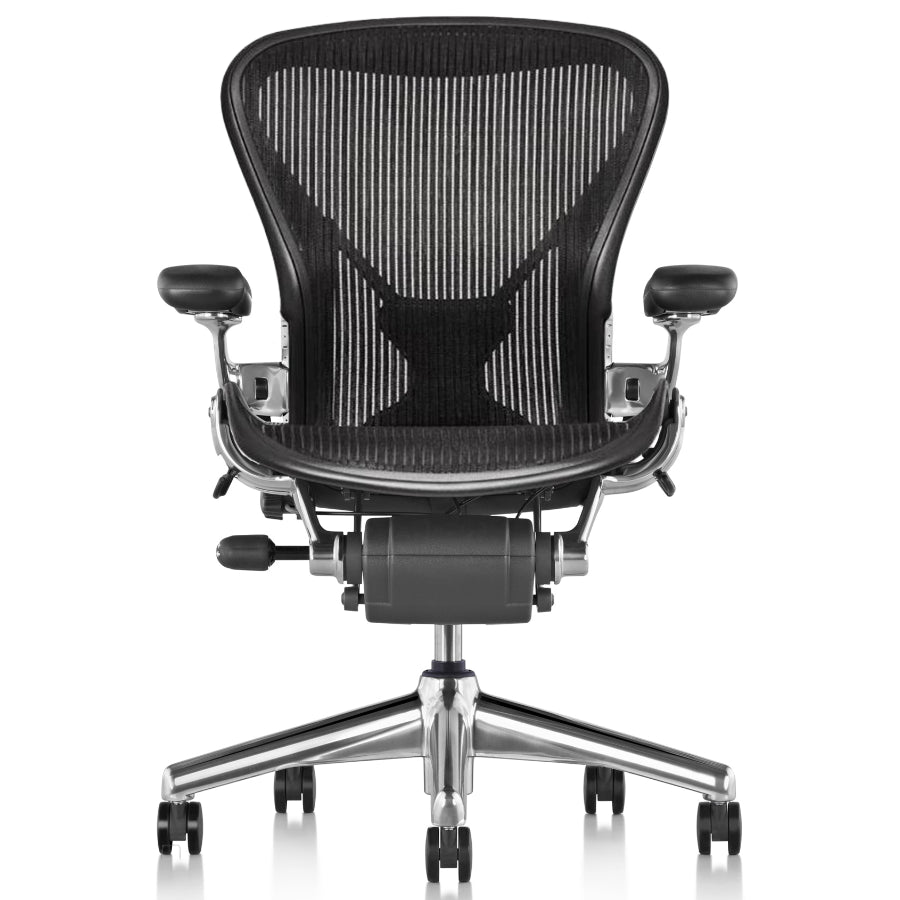 Chaise Aeron Classic Herman Miller rénovée (polie)