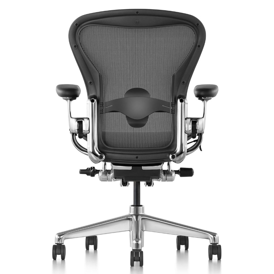 Herman Miller Aeron Remastered Aluminium poli remis à neuf